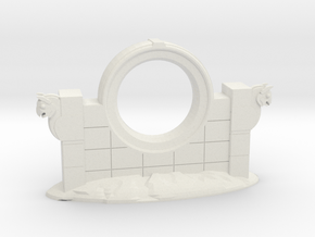 Persian Portal Wall in White Natural Versatile Plastic