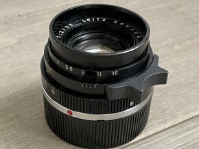 Leica 35mm Summicron v2/3 focus tab (fits 40C) in Matte Black Steel