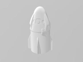 Crew Dragon 2 in White Natural Versatile Plastic: 6mm