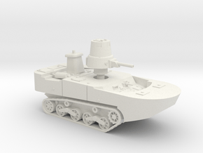Type 2 Ka-Mi Amphibious Tank 1/144 in White Natural Versatile Plastic