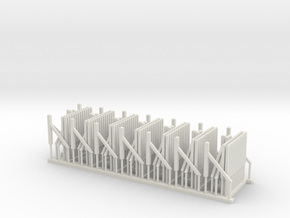 Southern Region Concrete Lineside Fencing x7 in White Natural Versatile Plastic