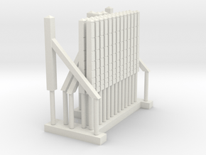 Southern Region Lineside Concrete Fencing x1 in White Natural Versatile Plastic