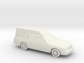 HO Scale Cadillac Hearst in White Natural Versatile Plastic