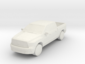 S Scale Ram Truck in White Natural Versatile Plastic