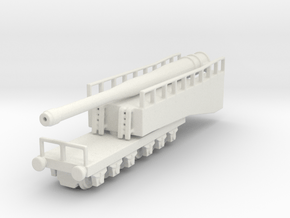 krupp k5 28cm leopold railway artillery 1/48 b in White Natural Versatile Plastic