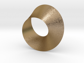 Moebius Bracelet in Polished Gold Steel