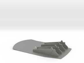 base plate with cradle for 380 mm gun turret 1/100 in Gray PA12