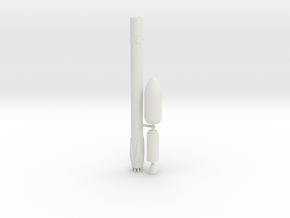 Falcon 9 with Fairing in White Natural Versatile Plastic: 1:600