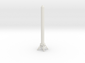 SpaceX Grasshopper 49m F9R in White Natural Versatile Plastic: 1:600