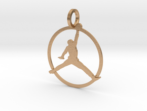 Jump-man pendant in Natural Bronze