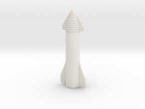 SpaceX BFR Starship in White Natural Versatile Plastic: 1:350