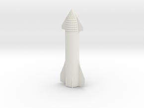 SpaceX BFR Starship in White Natural Versatile Plastic: 1:600