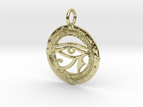 horus zilver in 18k Gold Plated Brass