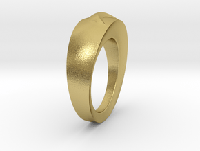 DUNE Ring in Natural Brass: 11 / 64