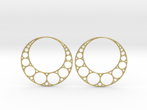 Apollonian Earrings in Natural Brass