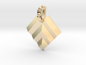 Maslow pendant in 14K Yellow Gold: Small