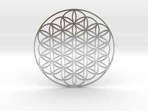 Flower of Life in Natural Silver