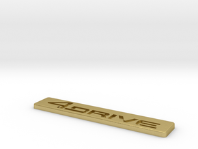 Cupra 4Drive Logo Badge in Natural Brass