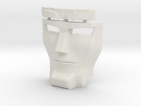 Neutral Face for Earthrise Titan Scorponok in White Natural Versatile Plastic