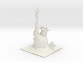 Planet of the Apes Statue Of Liberty in White Natural Versatile Plastic