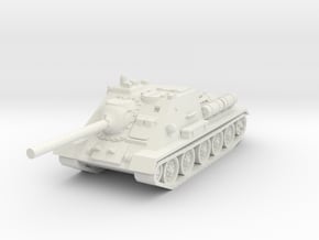 SU-85 tank 1/100 in White Natural Versatile Plastic