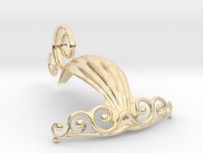 Fibula Celtic pin in 14k Gold Plated Brass