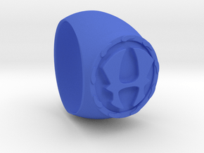Hercules Ring Size 7 in Blue Processed Versatile Plastic