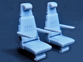 SPACE 2999 EAGLE MPC 1/48 COCKPIT SEATS in Tan Fine Detail Plastic