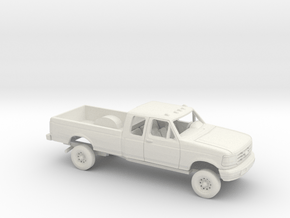 1/64 1992-96 Ford F Series Ext Cab Long Bed Kit in White Natural Versatile Plastic