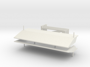 Railway Crossing Cork Bed in White Natural Versatile Plastic