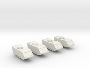 285 Scale Federation M7 Ground Weapons Vehicles MG in White Natural Versatile Plastic