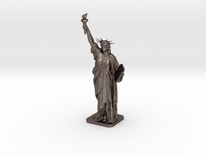 Statue of Liberty 500mm (extra large) in Polished Bronzed-Silver Steel