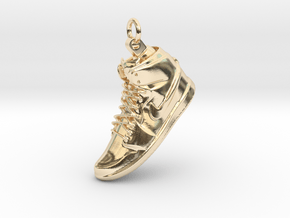 Nike Air Jordan 1 Pendant in 14k Gold Plated Brass