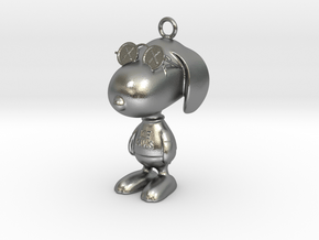 Snoopy x kaws Joe Kaws Pendant in Natural Silver