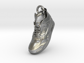 Nike Air Jordan 4 Pendant in Natural Silver