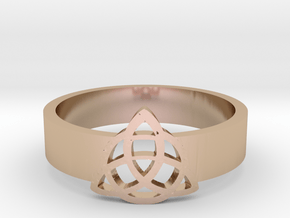  Triquetra Ring in 14k Rose Gold