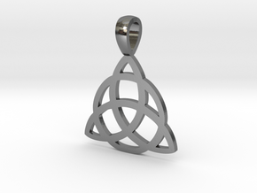 Triquetra Pendant in Polished Silver