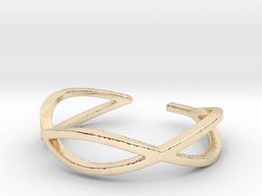 Twisted Oval Toe Ring in 14k Gold Plated Brass: 3 / 44