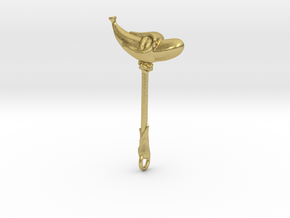 Fortnite - Peely Pick pendant in Natural Brass