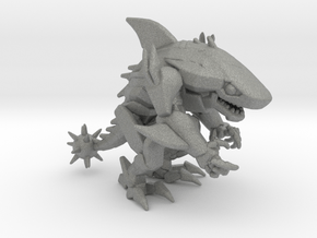 Sharkborg miniature model fantasy scifi games dnd in Gray PA12