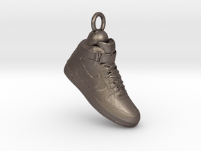Nike Air Force 1 Pendant, Charm or keychain  in Polished Bronzed-Silver Steel