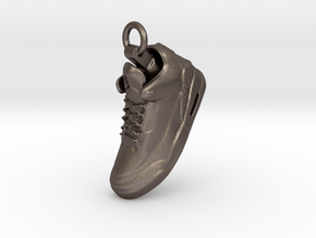 Nike Air Jordan 3 pendant, charm or keychain in Polished Bronzed-Silver Steel