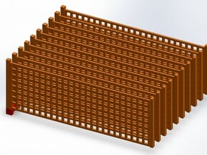 10 SAFETY FENCE in Tan Fine Detail Plastic