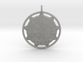 Sun Mandala pendant in Aluminum