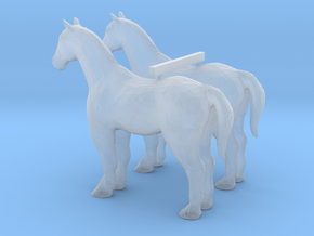 N Scale Horses in Tan Fine Detail Plastic
