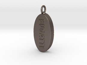 Buggatti Ecstasy Pill Charm in Polished Bronzed-Silver Steel