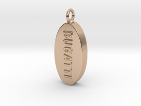 Buggatti Ecstasy Pill Charm in 14k Rose Gold Plated Brass