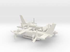 Curtiss-Wright X-19 in White Natural Versatile Plastic: 6mm
