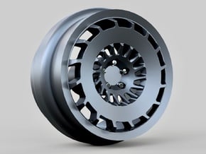 1/64 scale Rotiform CCV wheels 9mm - 4 sets in Tan Fine Detail Plastic