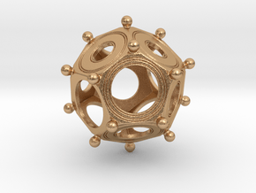 Super Accurate Roman Dodecahedron ( Exact replica) in Natural Bronze